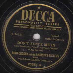 Bing Crosby - Don't Fence Me In / The Three Caballeros