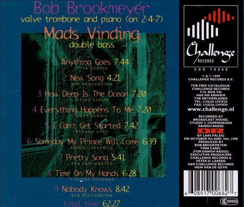 descargar álbum Bob Brookmeyer, Mads Vinding - Together