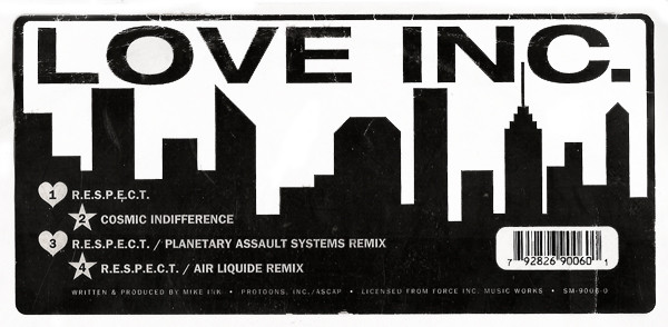 Love Inc. – R.E.S.P.E.C.T. (Remixes) (1994, Pink Clear, Vinyl 