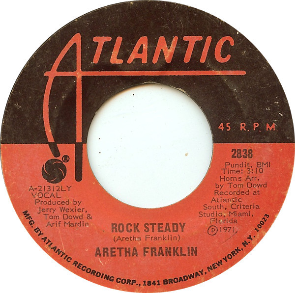 Aretha Franklin Rock Steady 1971 LY Shelley Pressing Vinyl