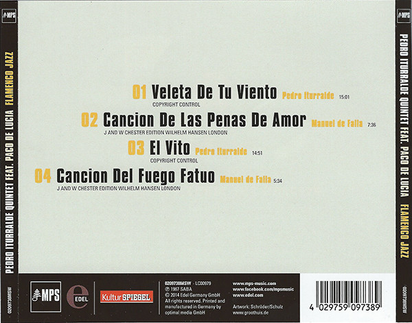 last ned album Pedro Iturralde Quintet, Paco De Lucía - Flamenco Jazz