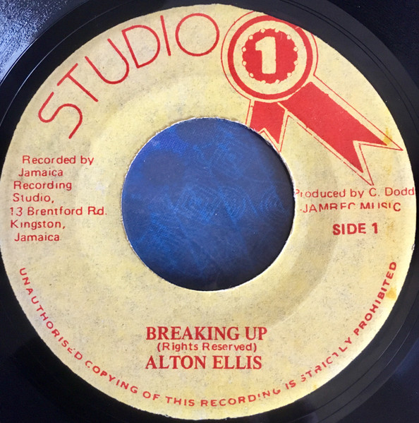 Alton Ellis – Breaking Up (Late 70s Rosette Label Logo, Vinyl 