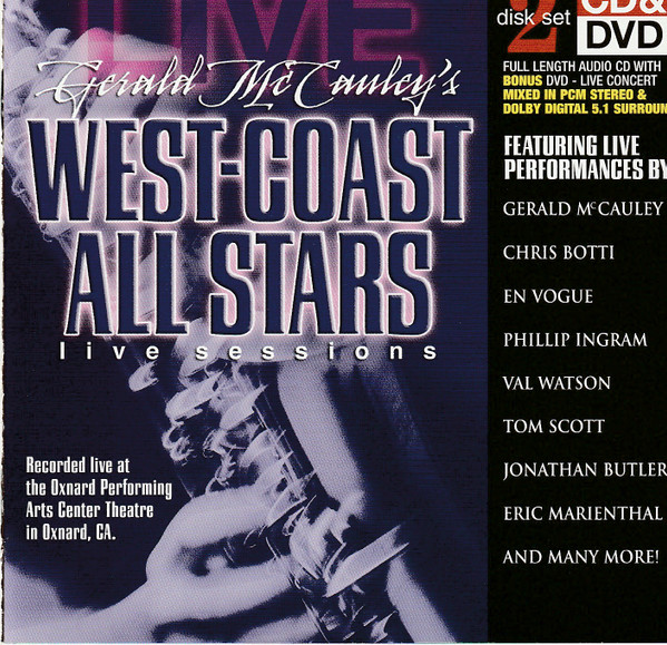 Gerald McCauley's West-Coast All Stars – Live Sessions (2004, CD