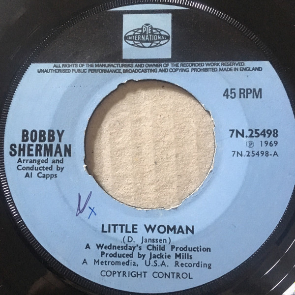 baixar álbum Bobby Sherman - Little Woman One Too Many Mornings