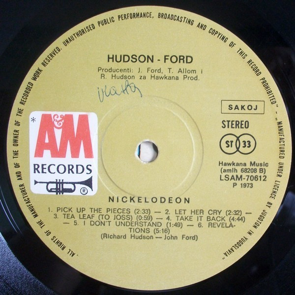 Hudson ◇ Ford - Nickelodeon | Releases | Discogs