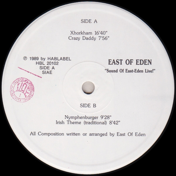 ladda ner album East Of Eden - Sound Of East Eden Live