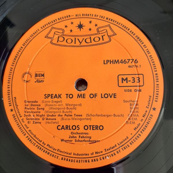 télécharger l'album Carlos Otero - Speak To Me Of Love