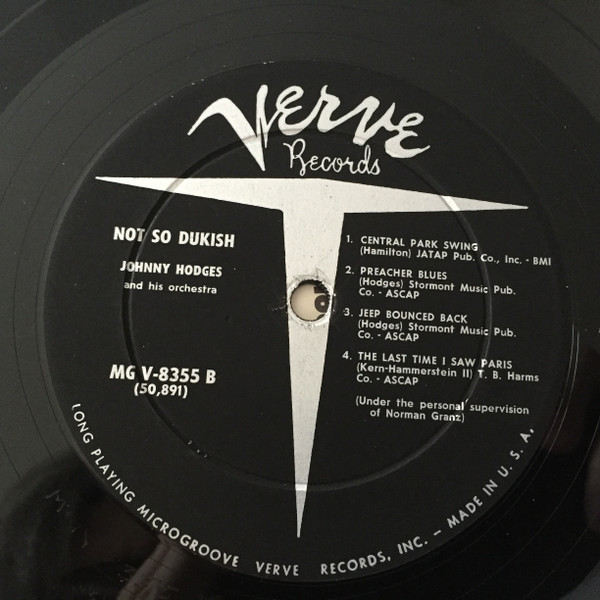 Album herunterladen Johnny Hodges And His Orchestra - Not So Dukish