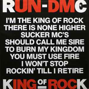 Run-DMC – King Of Rock (1986, Vinyl) - Discogs