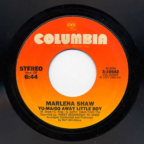 Marlena Shaw – Yu-Ma / Go Away Little Boy (1977, Vinyl) - Discogs