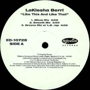 LaKiesha Berri – Like This And Like That (1997, Vinyl) - Discogs