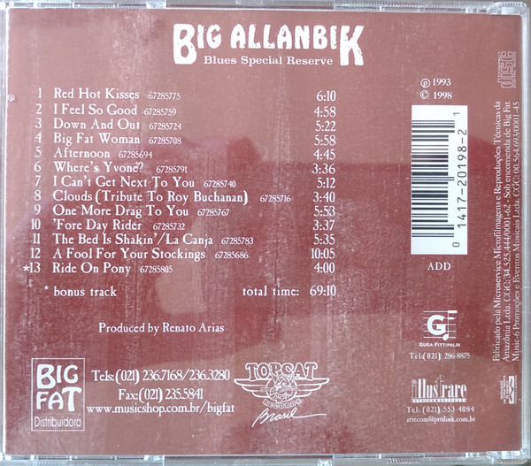 baixar álbum Big Allanbik - Blues Special Reserve