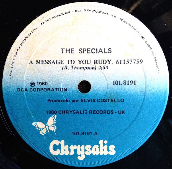 The Specials – A Message To You Rudy / Nite Klub (1980, Vinyl