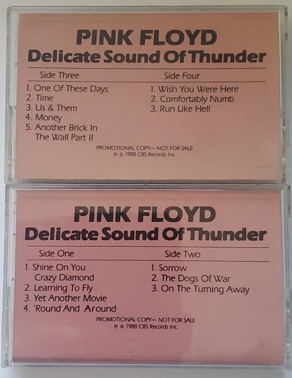 pink floyd delicate sound of thunder CASSETTE 2 Tape Canada