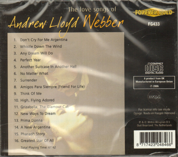 télécharger l'album Andrew Lloyd Webber - The Love Songs Of Andrew Lloyd Webber
