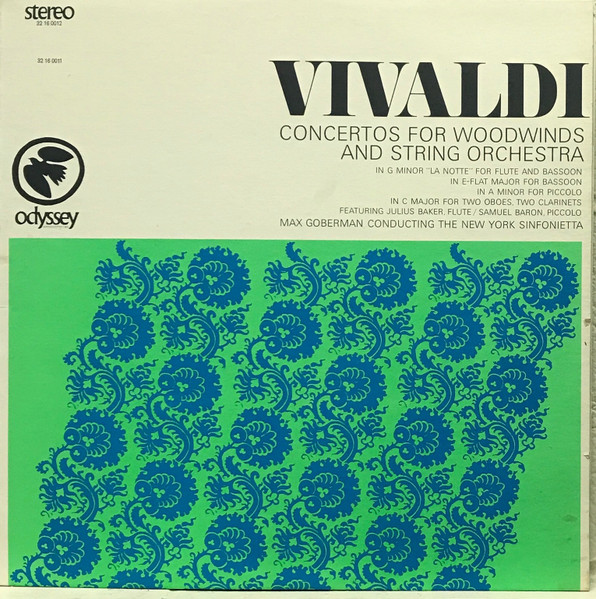 Vivaldi, Max Goberman, New York Sinfonietta – Concertos For