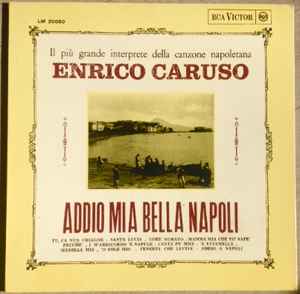 Enrico Caruso Addio Mia Bella Napoli Vinyl Italy 0 For Sale