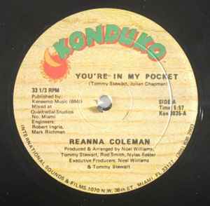 Reanna Coleman - You're In My Pocket album cover