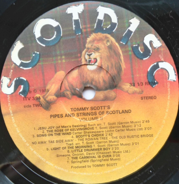 baixar álbum Tommy Scott - Tommy Scotts World Famous Pipes Strings Of Scotland Volume II