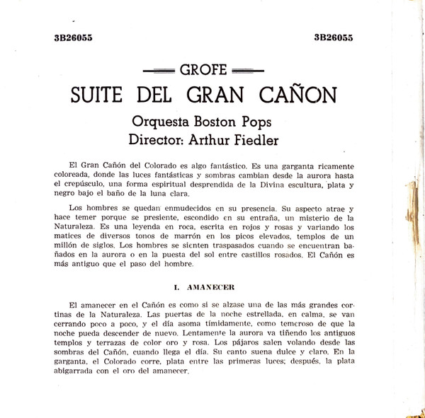 Album herunterladen Gofré The Boston Pops Orchestra, Arthur Fiedler - Suite Del Gran Cañón Fragmentos