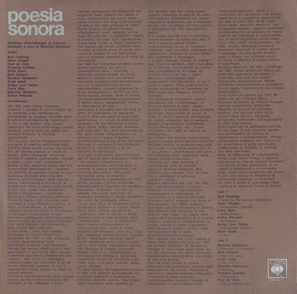 Poesia Sonora (1975, Vinyl) - Discogs