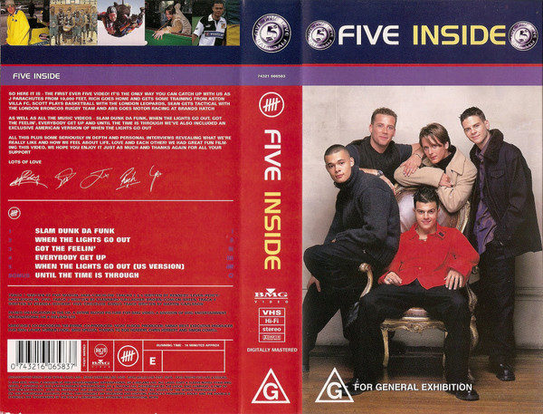 Five – Inside (1999, VHS) - Discogs