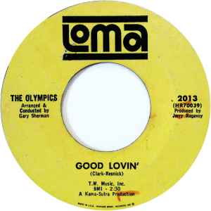 The Olympics - Good Lovin' / Olympic Shuffle album cover