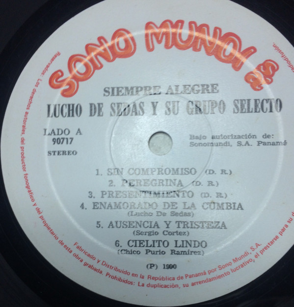 ladda ner album Lucho De Sedas Y Su Grupo Selecto - Siempre Alegre