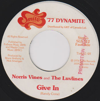 Norris Vines And The Luvlines - Give In / Feel The Warm | Releases ...