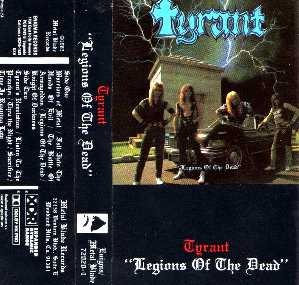 Tyrant – Legions Of The Dead (1986, Vinyl) - Discogs