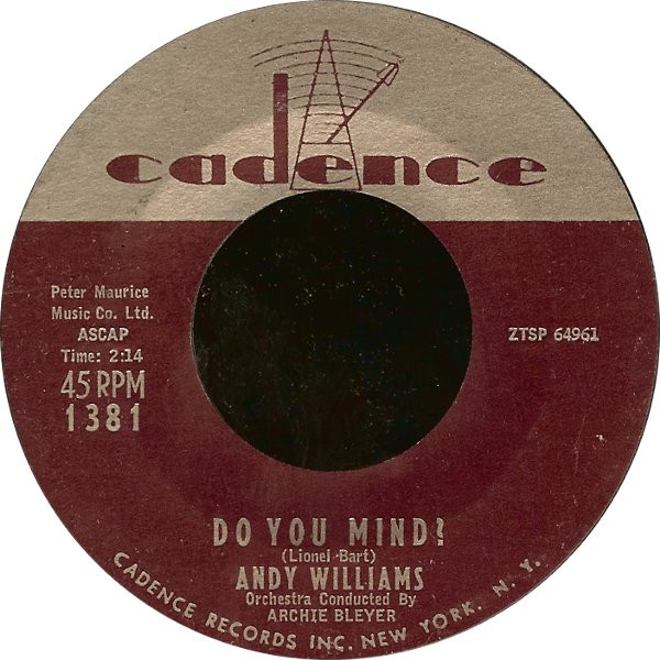 télécharger l'album Andy Williams - Do You Mind