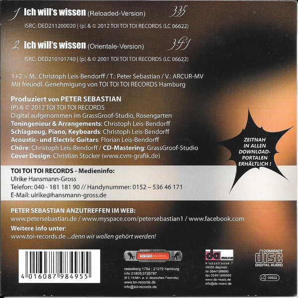 lataa albumi Peter Sebastian - Ich Wills Wissen