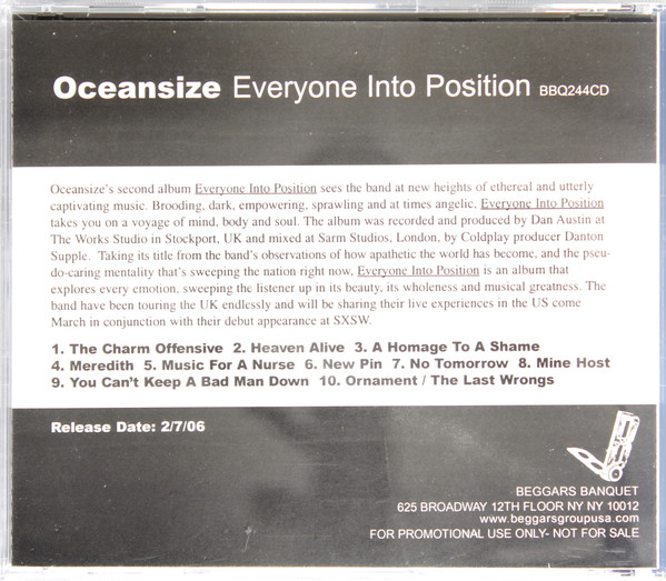 Album herunterladen Oceansize - Everyone Into Position