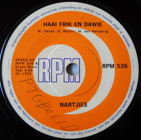 last ned album Naartjies - Haai Frik En Dawie Hey Frik And Dawie