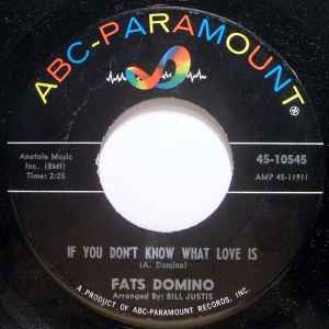 Fats Domino If You Don T Know What Love Is 1964 Vinyl Discogs