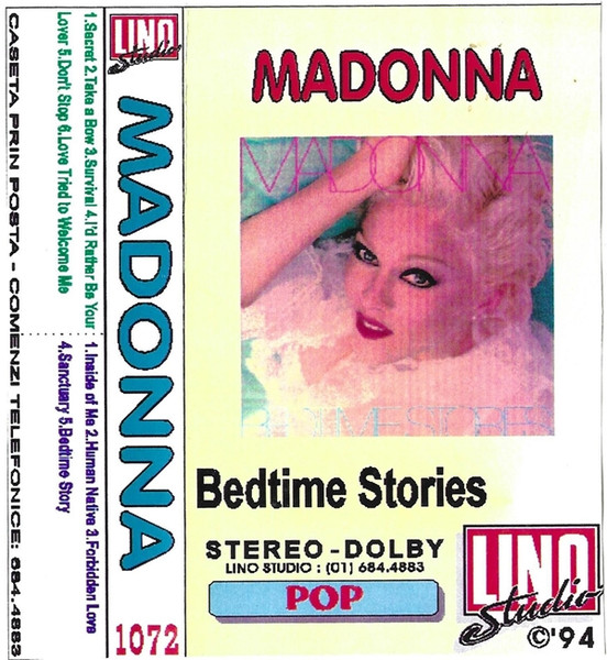 Madonna Bedtime Stories 1994 Cassette Discogs