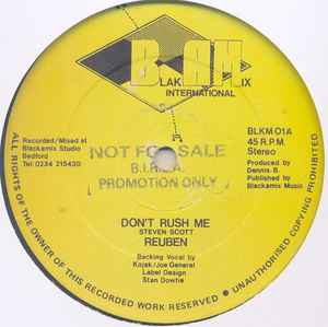 Reuben Addis - Don't Rush Me album cover
