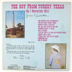 Gene Henslee - The Boy From Turkey Texas (As I Remember Him) album cover