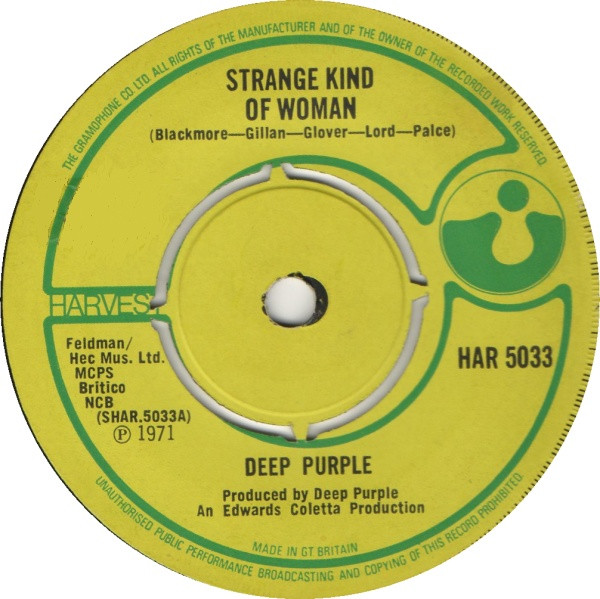 Deep Purple - Strange Kind Of Woman | Releases | Discogs