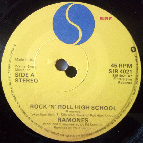 Ramones – Rock 'N' Roll High School (1979, Vinyl) - Discogs