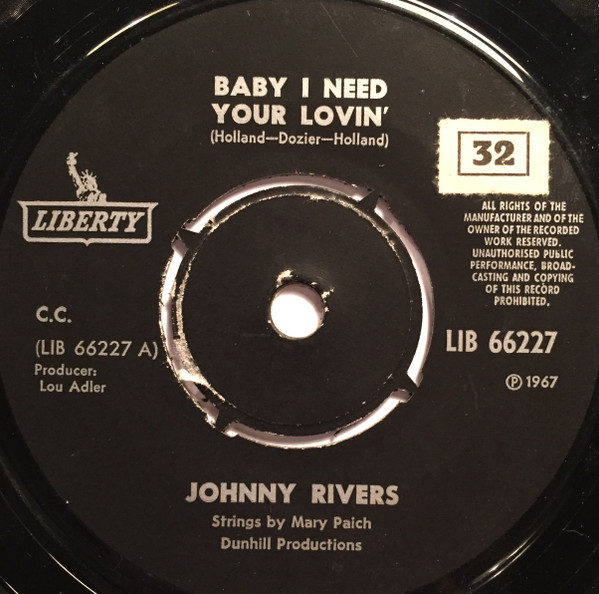 last ned album Johnny Rivers - Baby I Need Your Loving
