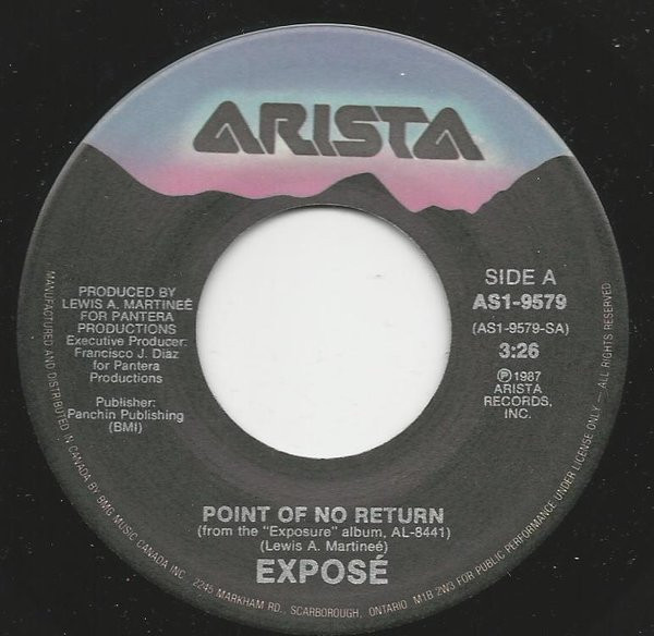 Exposé – Point Of No Return (1987, Vinyl) - Discogs