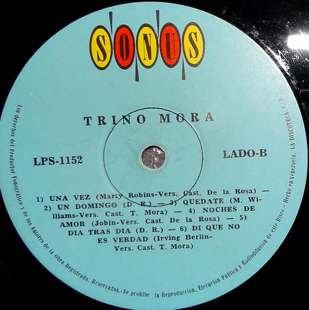 lataa albumi Trino Mora - El Sol No Brillara Nunca Mas