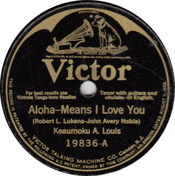 last ned album Keaumoku A Louis - Aloha Means I Love You Dont Play Aloha Oe When I Go