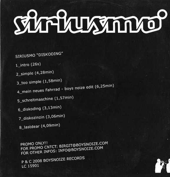 Siriusmo – Diskoding (2008, CD) - Discogs