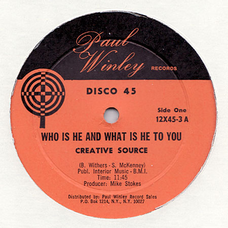 Creative Source / Harlem Underground Band – Who Is He And What
