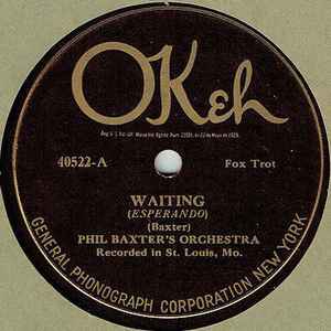 Phil Baxter And His Orchestra - Waiting / Something Tells Me album cover