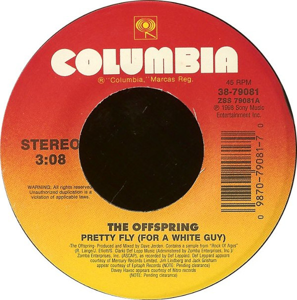 The Offspring - Pretty Fly (For A White Guy) | Releases | Discogs