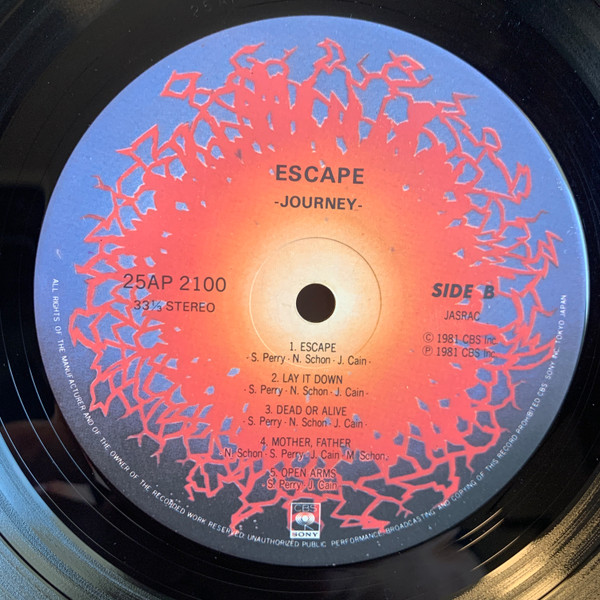 Journey – Escape (1981, Terre Haute Pressing, Vinyl) - Discogs