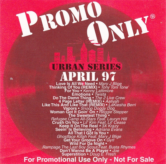 baixar álbum Various - Promo Only Urban Series April 1997